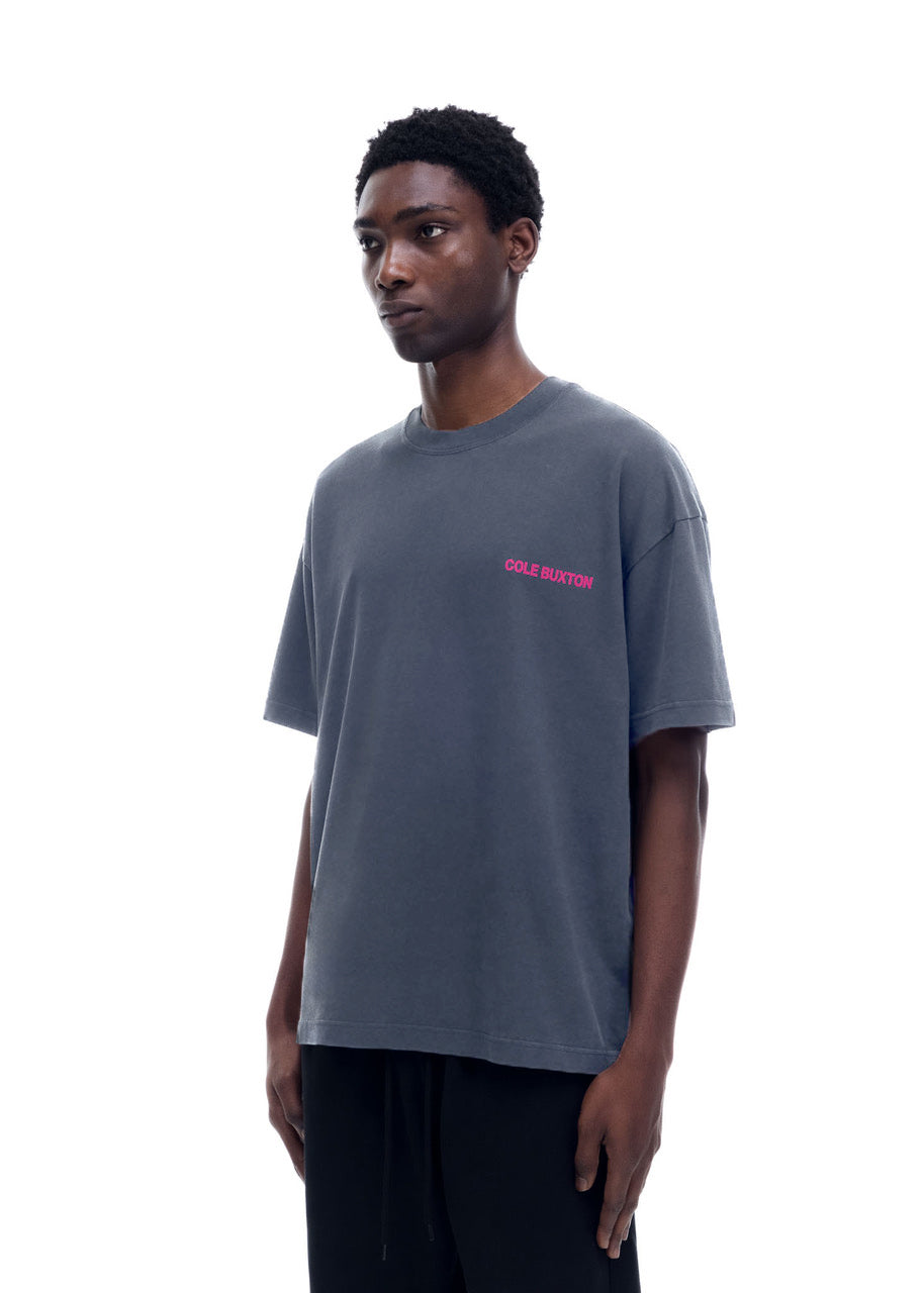 Cole Buxton | Cb Sportswear T-Shirt | Mens | Og Washed Black/Pink