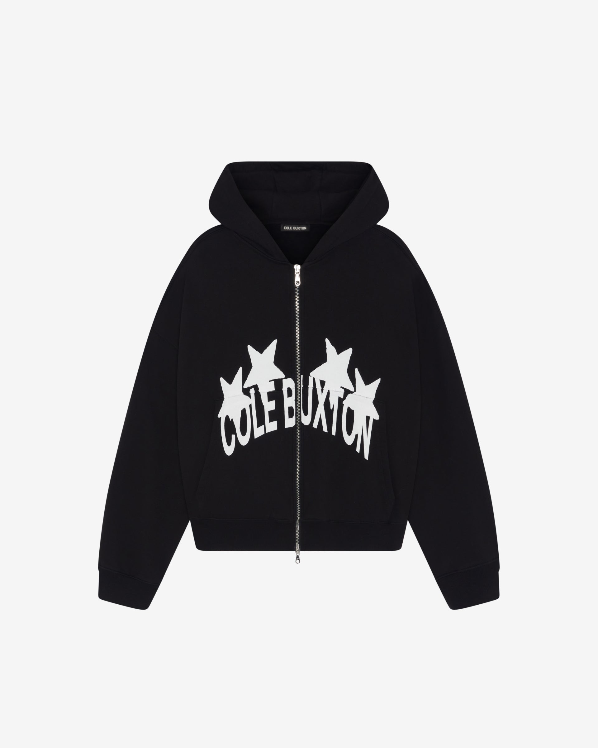 Cole Buxton | 4 Star Zipped Hoodie | Mens | Black