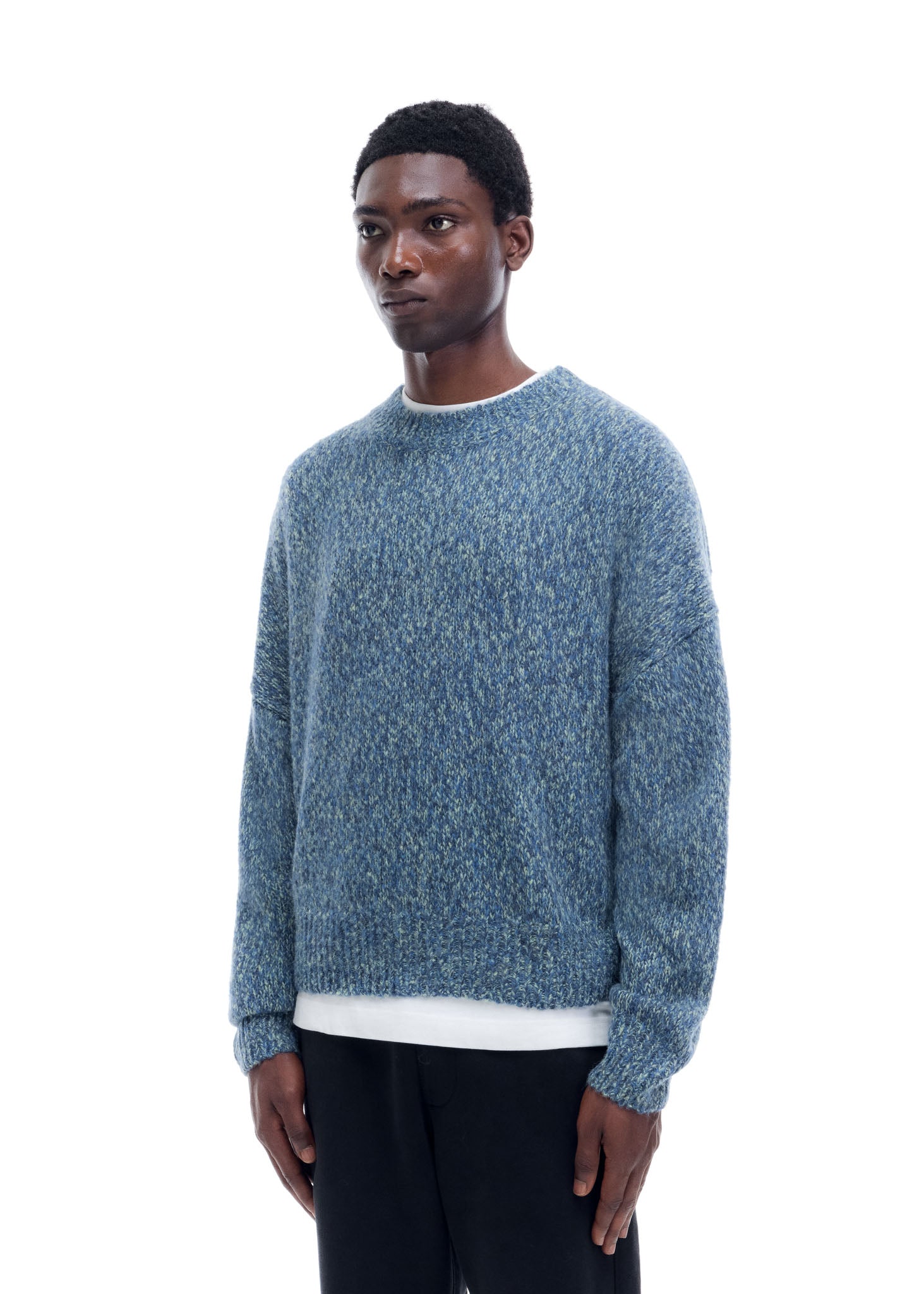 FLECKED KNIT SWEATER