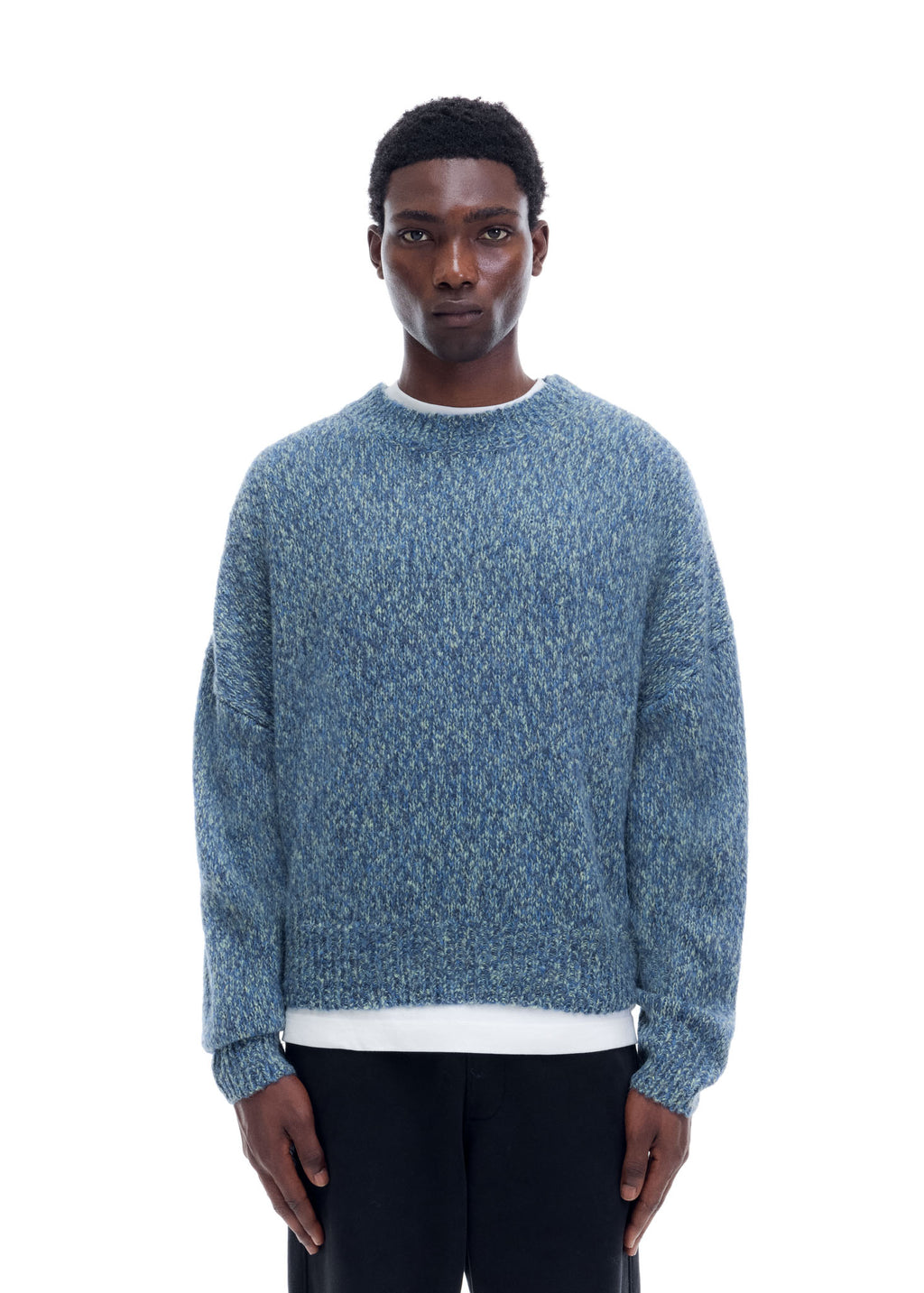 FLECKED KNIT SWEATER