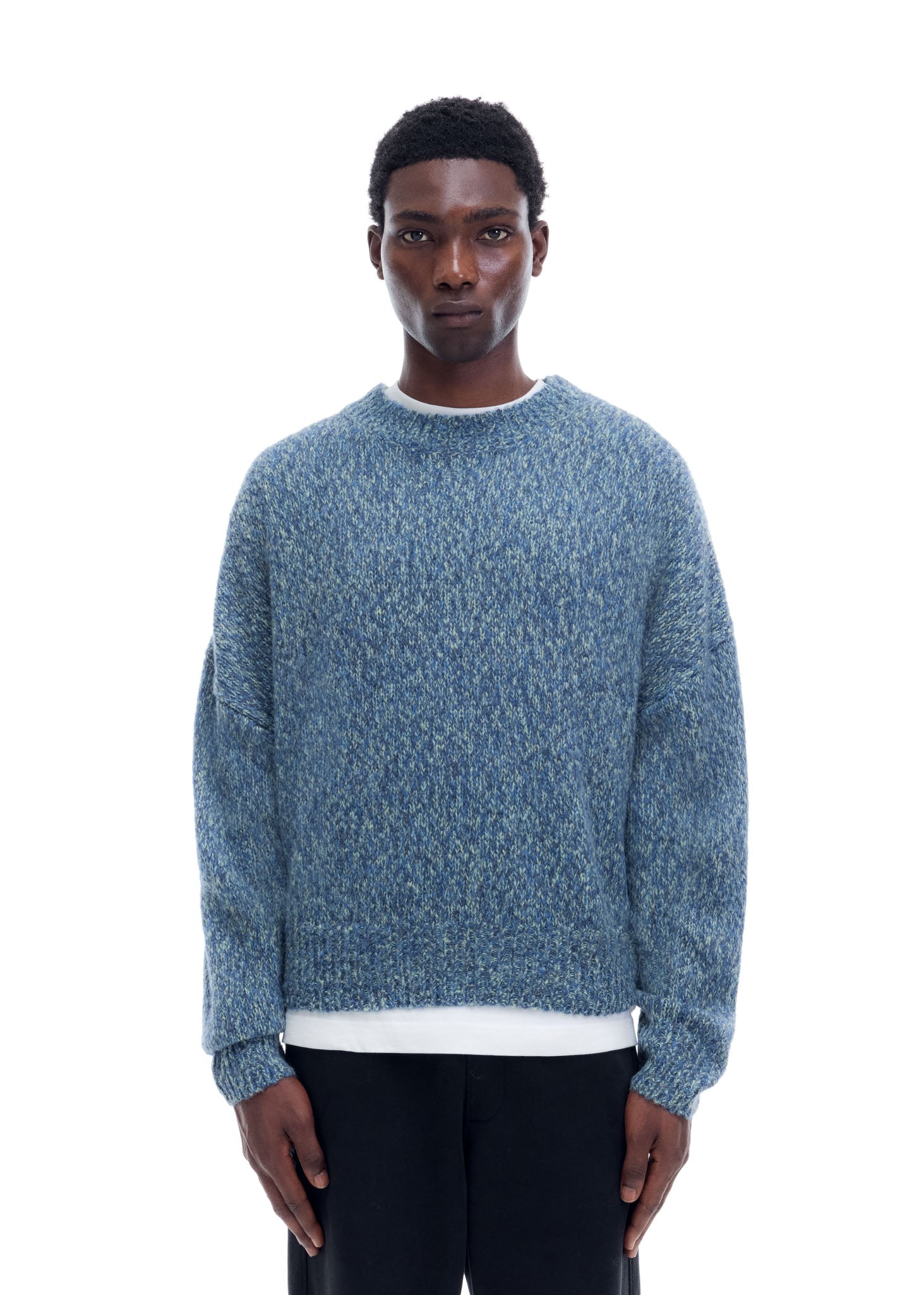 FLECKED KNIT SWEATER
