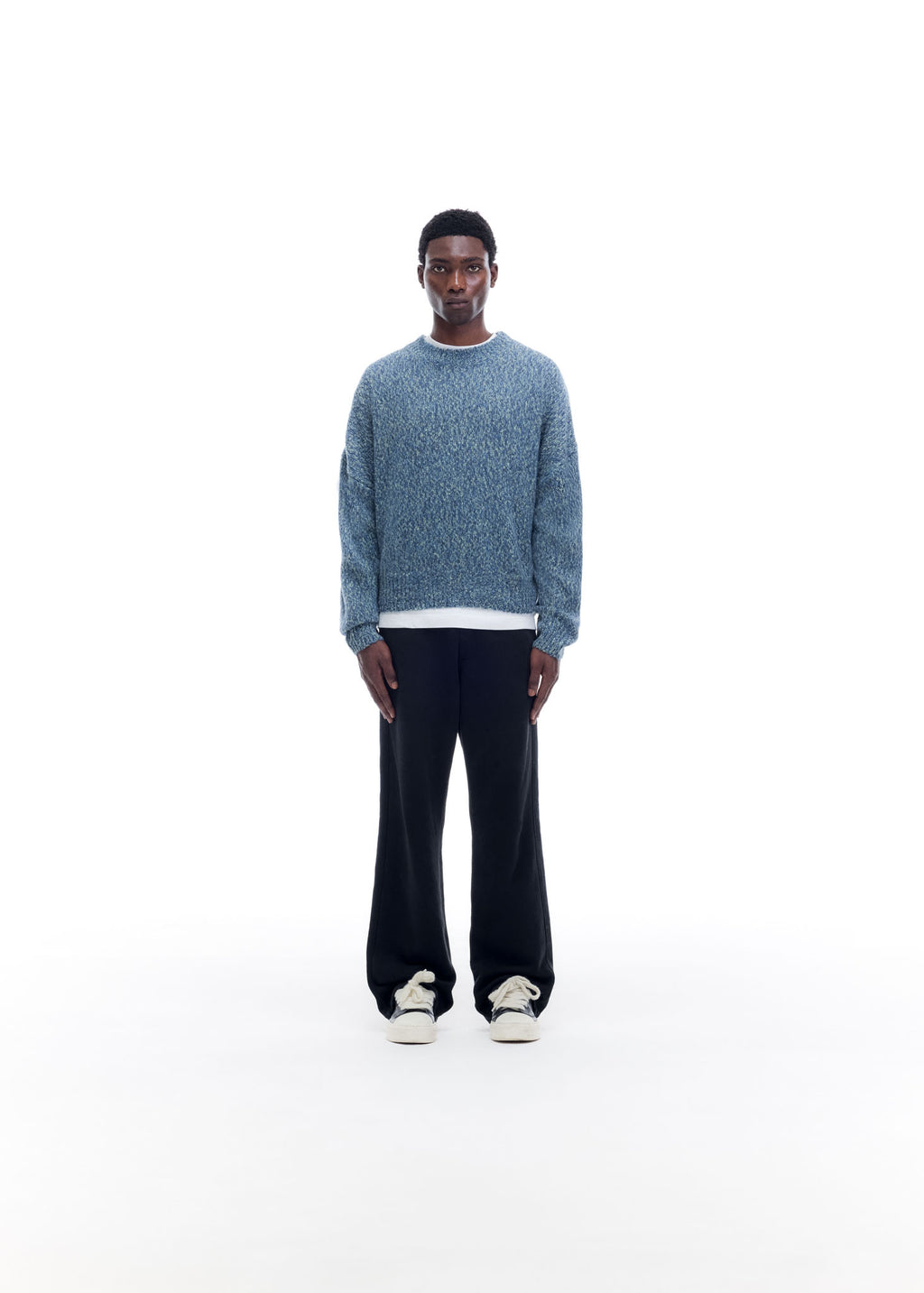 FLECKED KNIT SWEATER