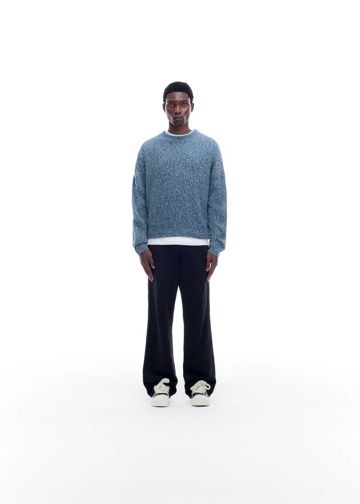 FLECKED KNIT SWEATER