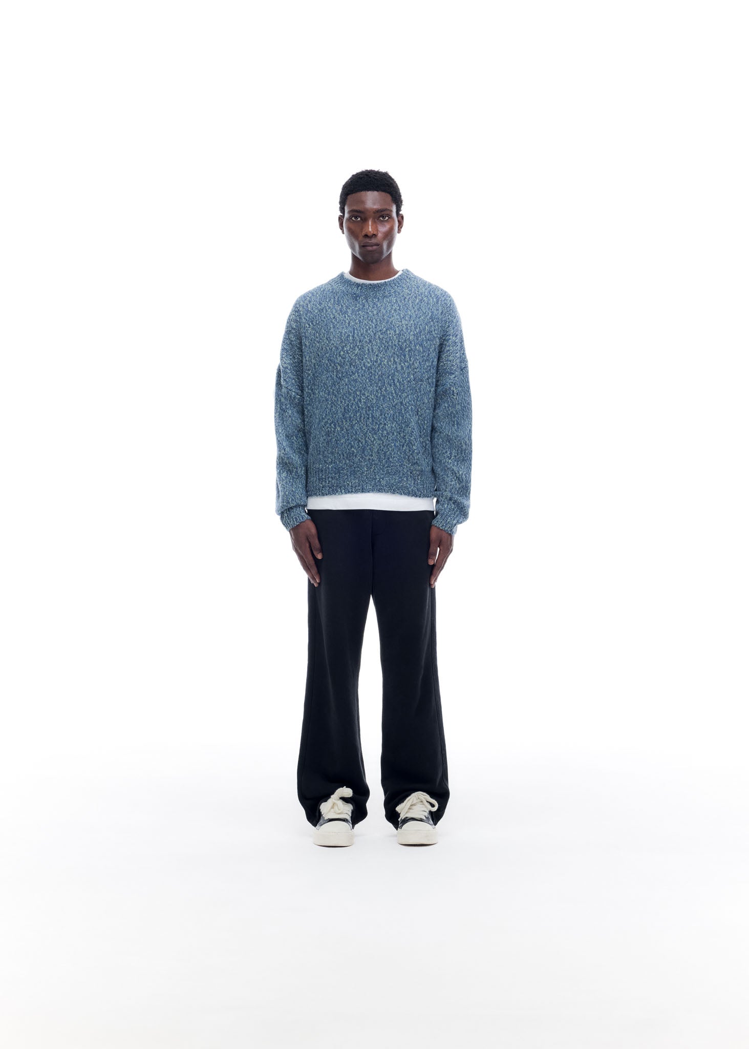 FLECKED KNIT SWEATER