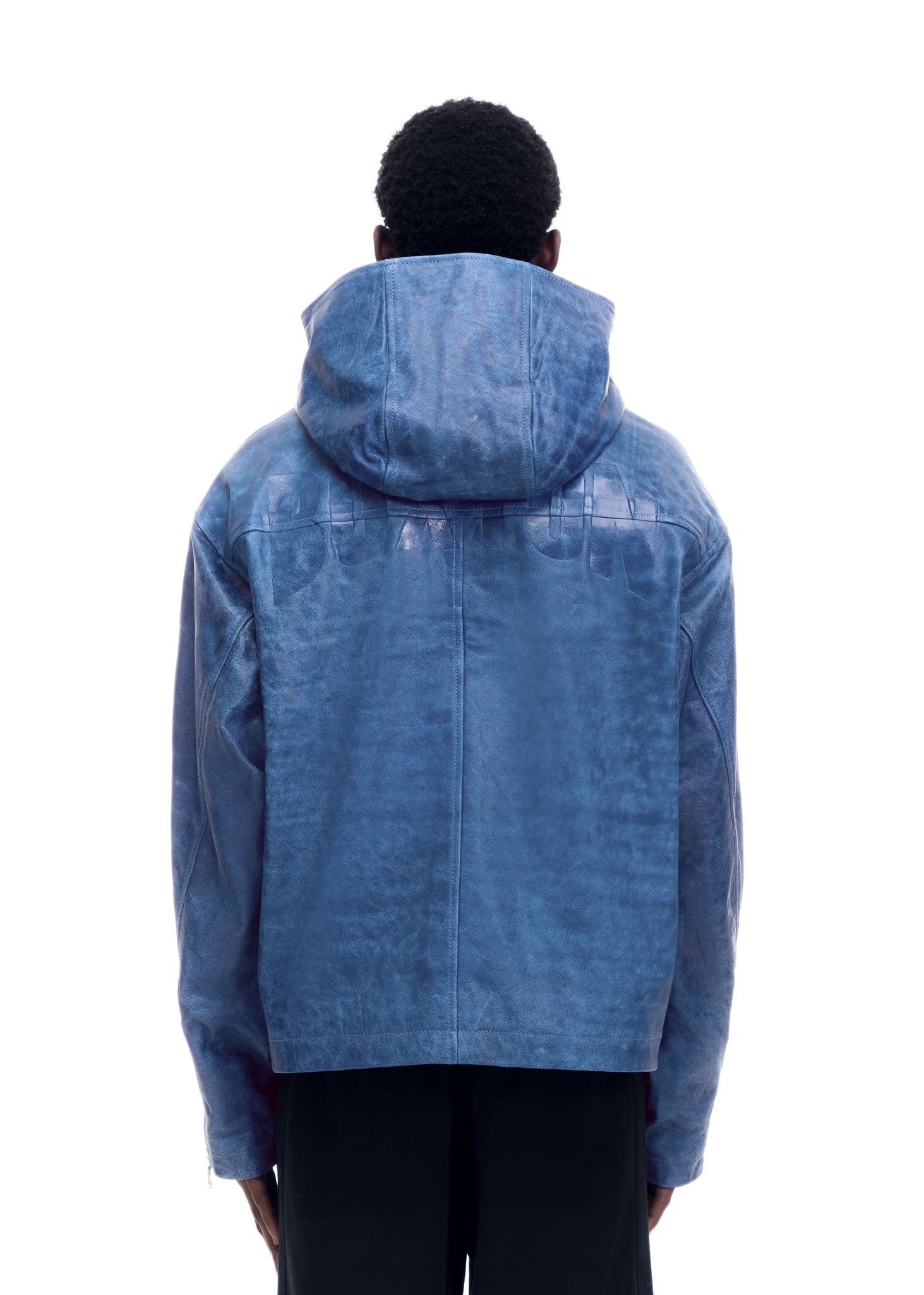 CB HOODED LEATHER JACKET