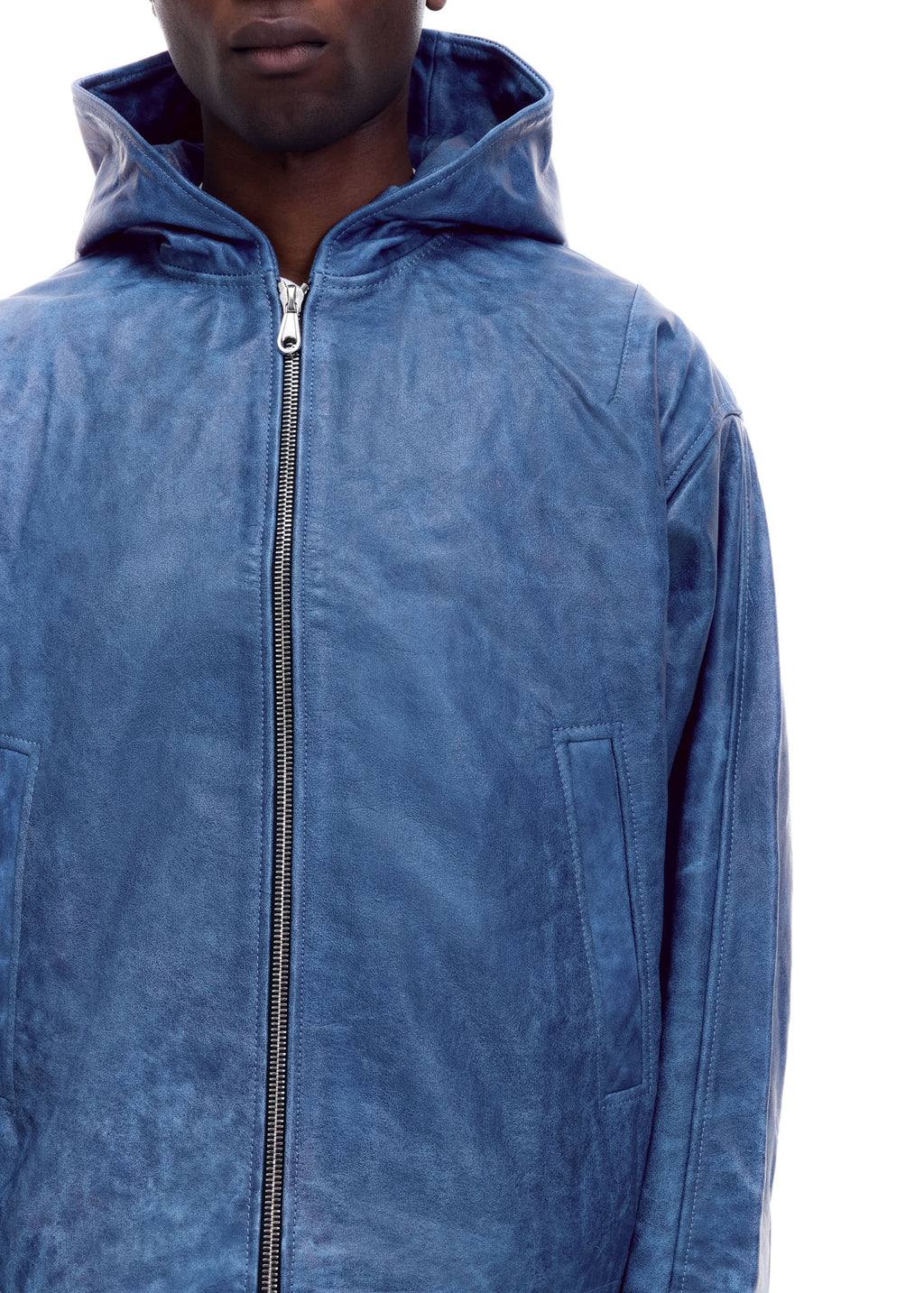 CB HOODED LEATHER JACKET