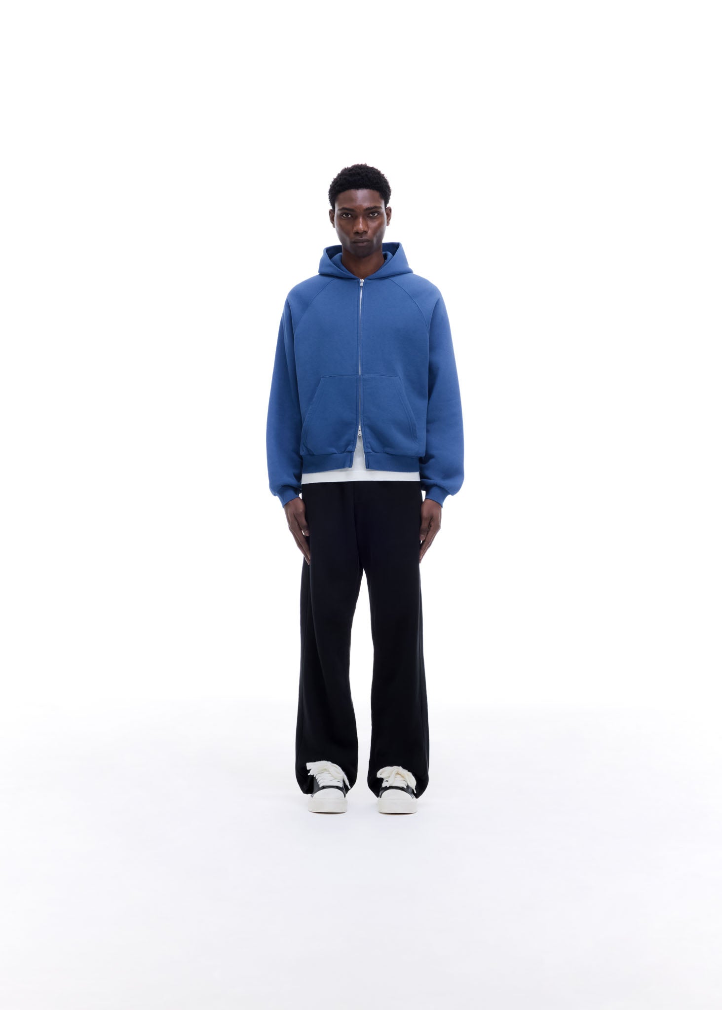 WHITE TAPE ZIPPED HOODIE – Cole Buxton