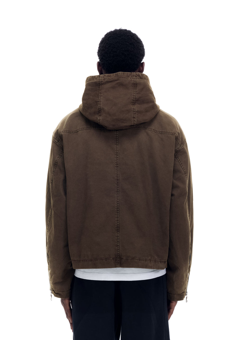 CANVAS ZIPPED HOODIE