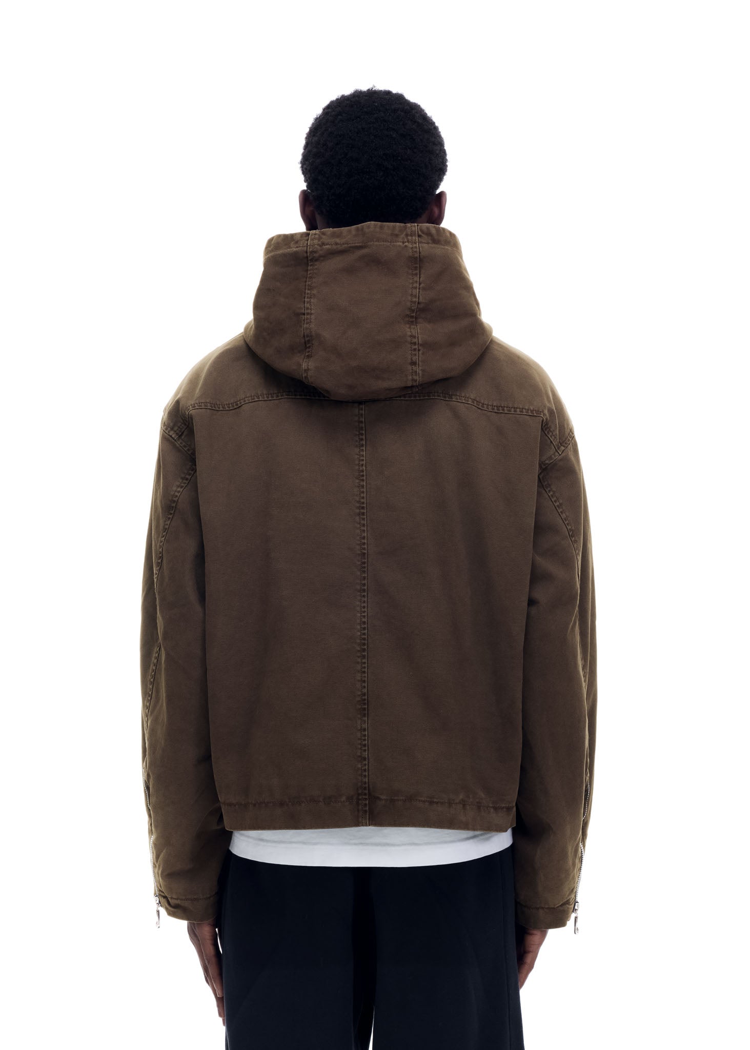 CANVAS ZIPPED HOODIE