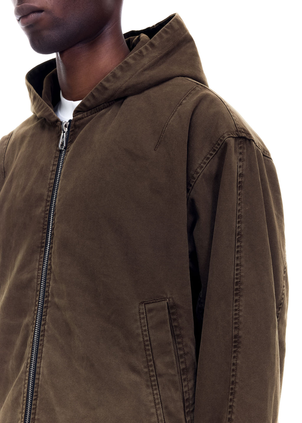 CANVAS ZIPPED HOODIE