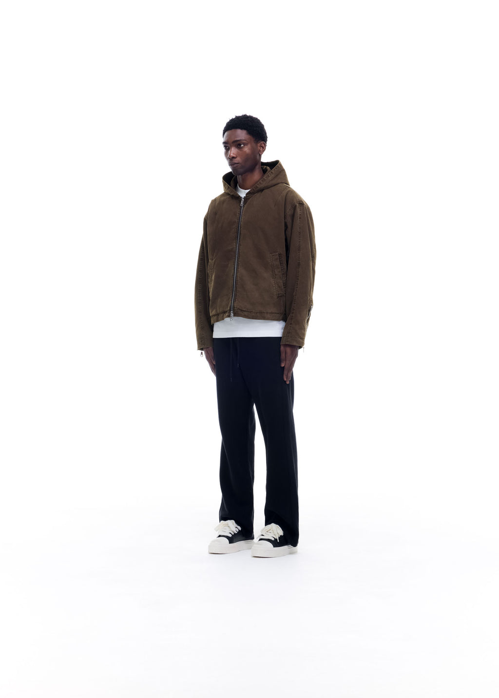 CANVAS ZIPPED HOODIE