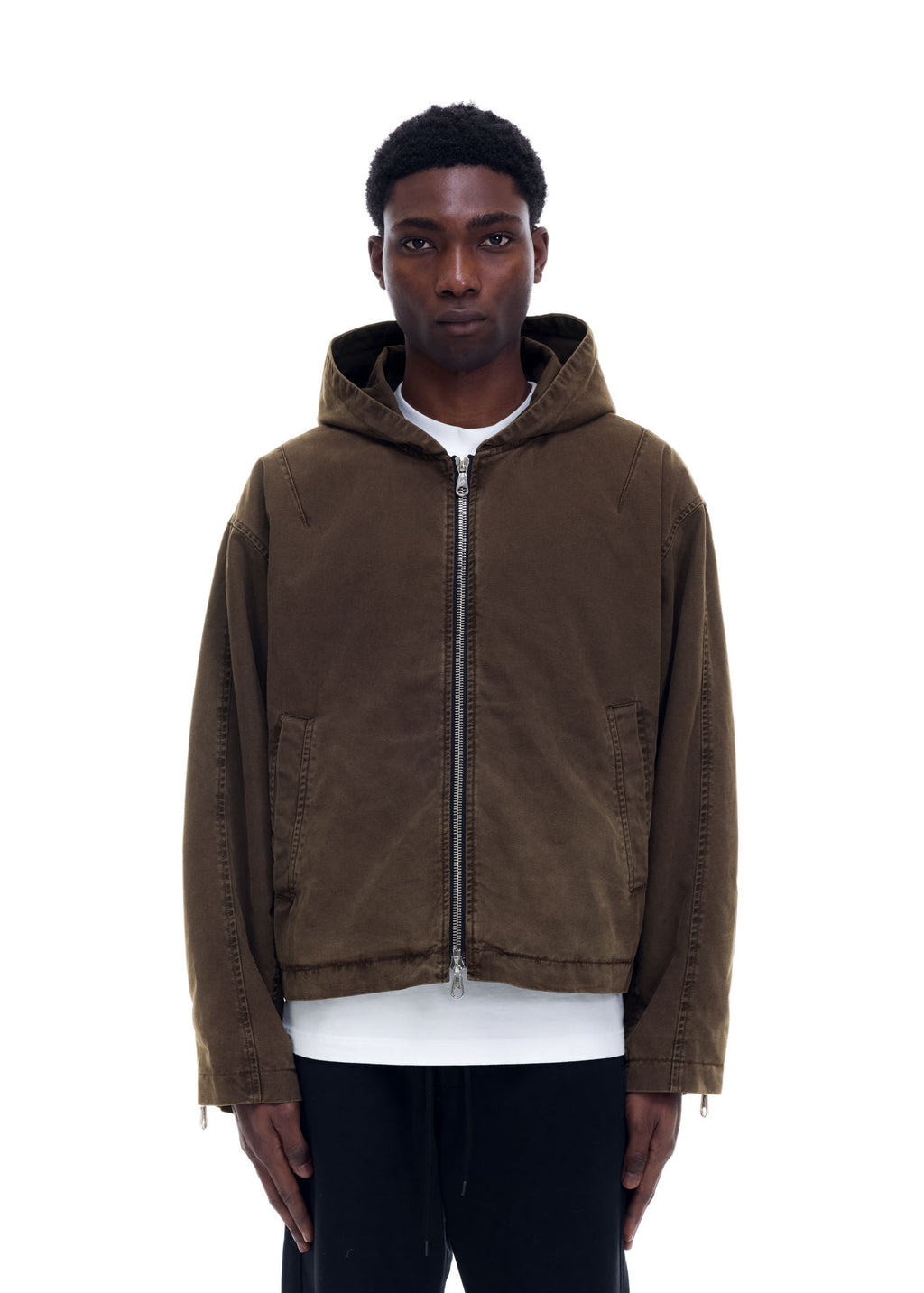 CANVAS ZIPPED HOODIE