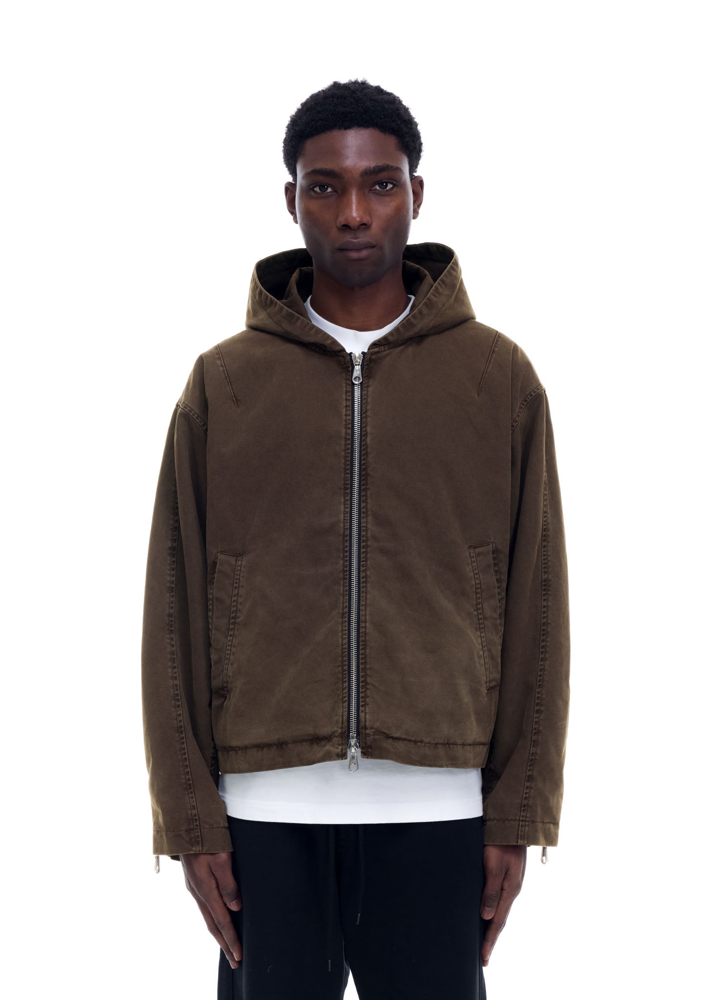 CANVAS ZIPPED HOODIE