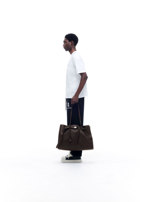 LEATHER HOLDALL TOTE