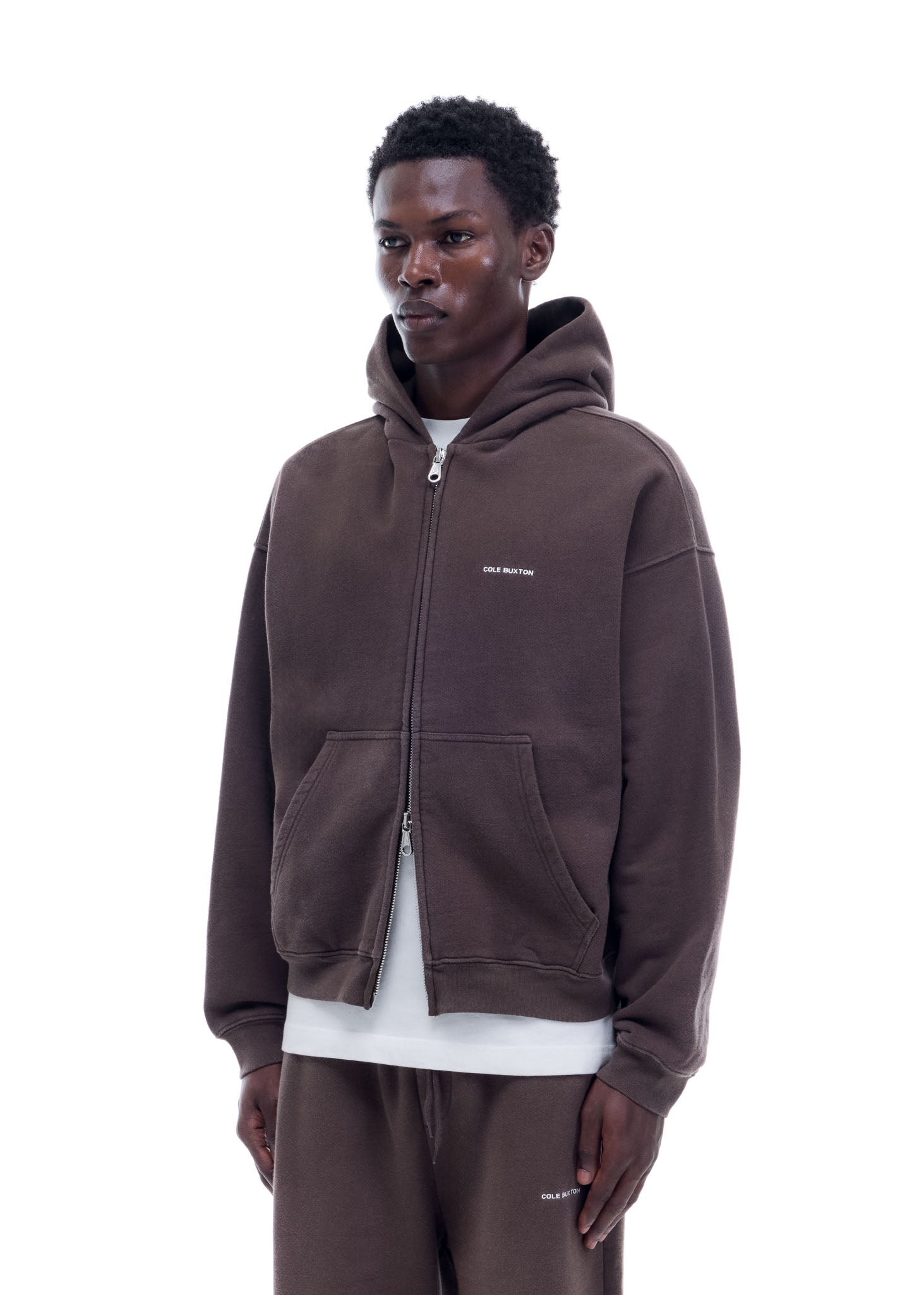 VINTAGE MINI LOGO ZIP HOODIE