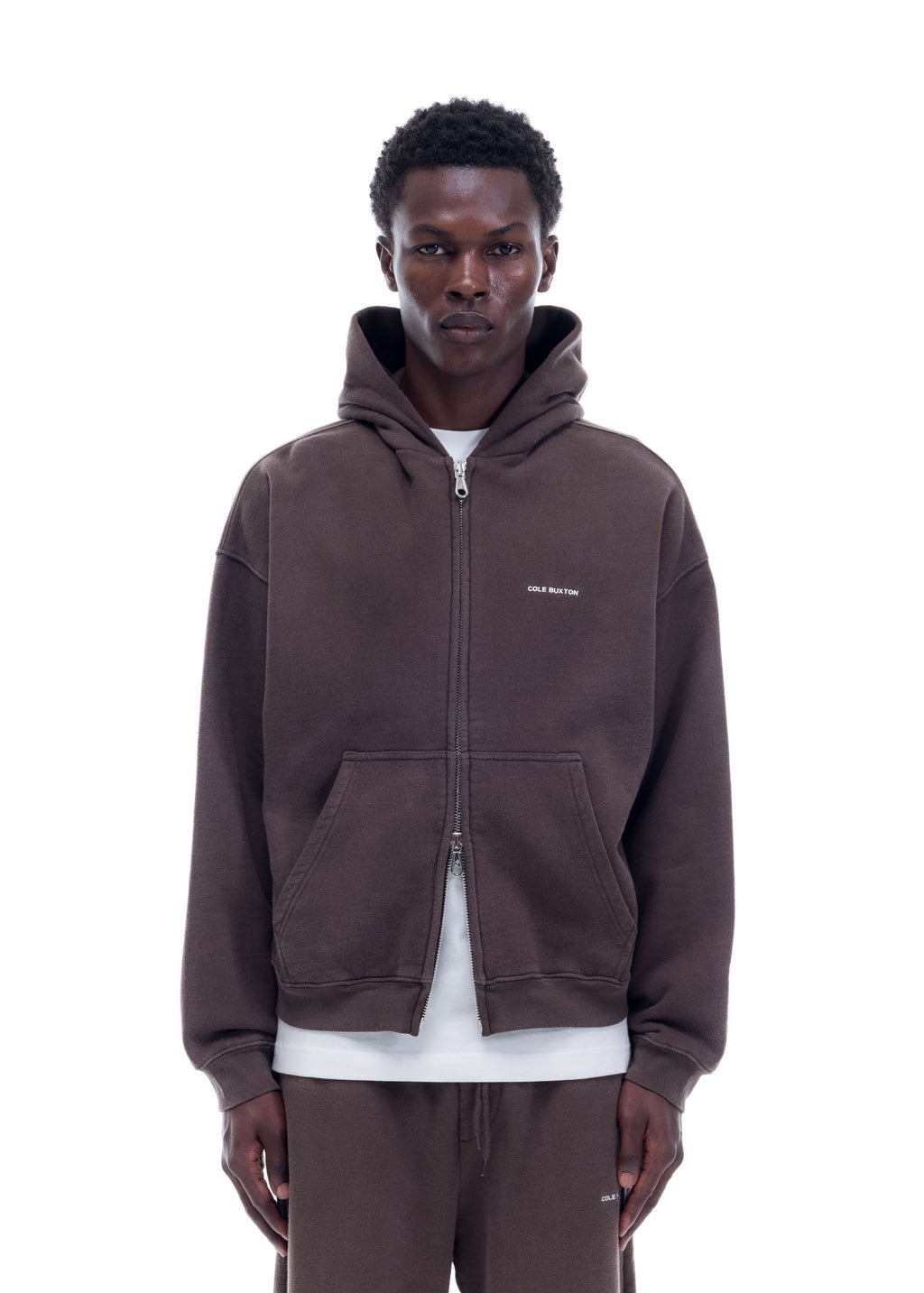 VINTAGE MINI LOGO ZIP HOODIE