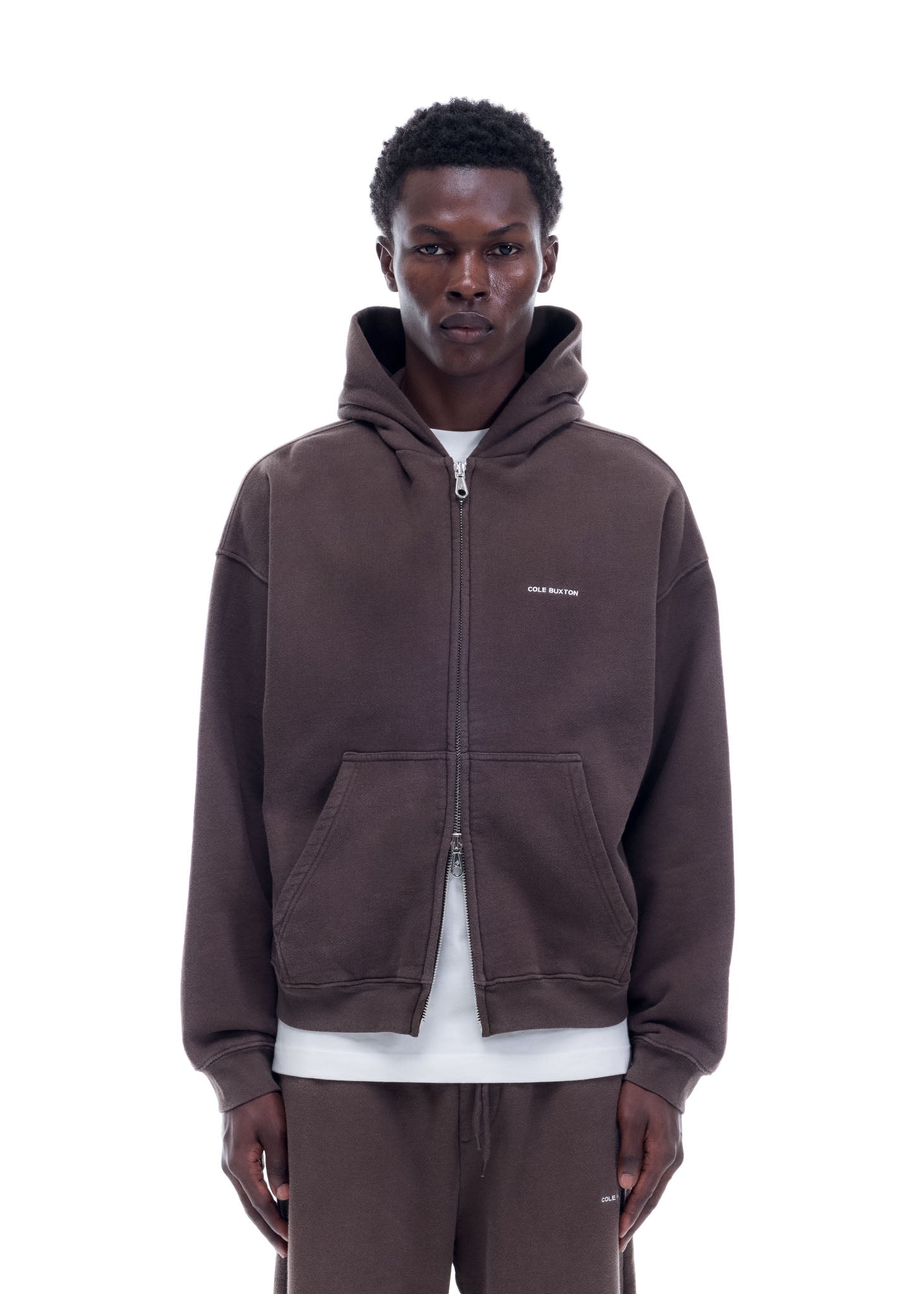 VINTAGE MINI LOGO ZIP HOODIE