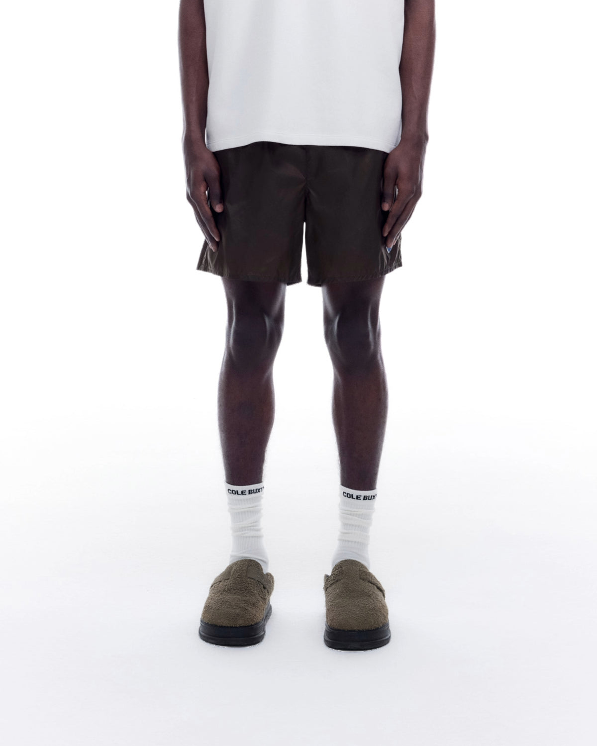 EMBLEM PATCH SWIM SHORTS
