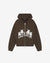 Cole Buxton | 4 Star Zipped Hoodie | Mens | Brown