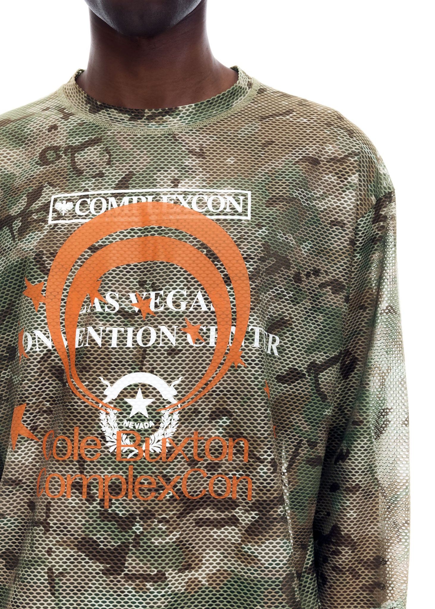 CB X COMPLEXCON CAMO MESH LONG SLEEVE TOP – Cole Buxton