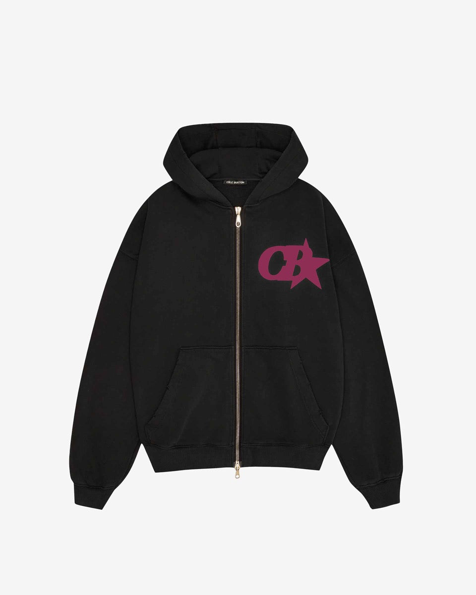 CB STAR ZIPPED HOODIE