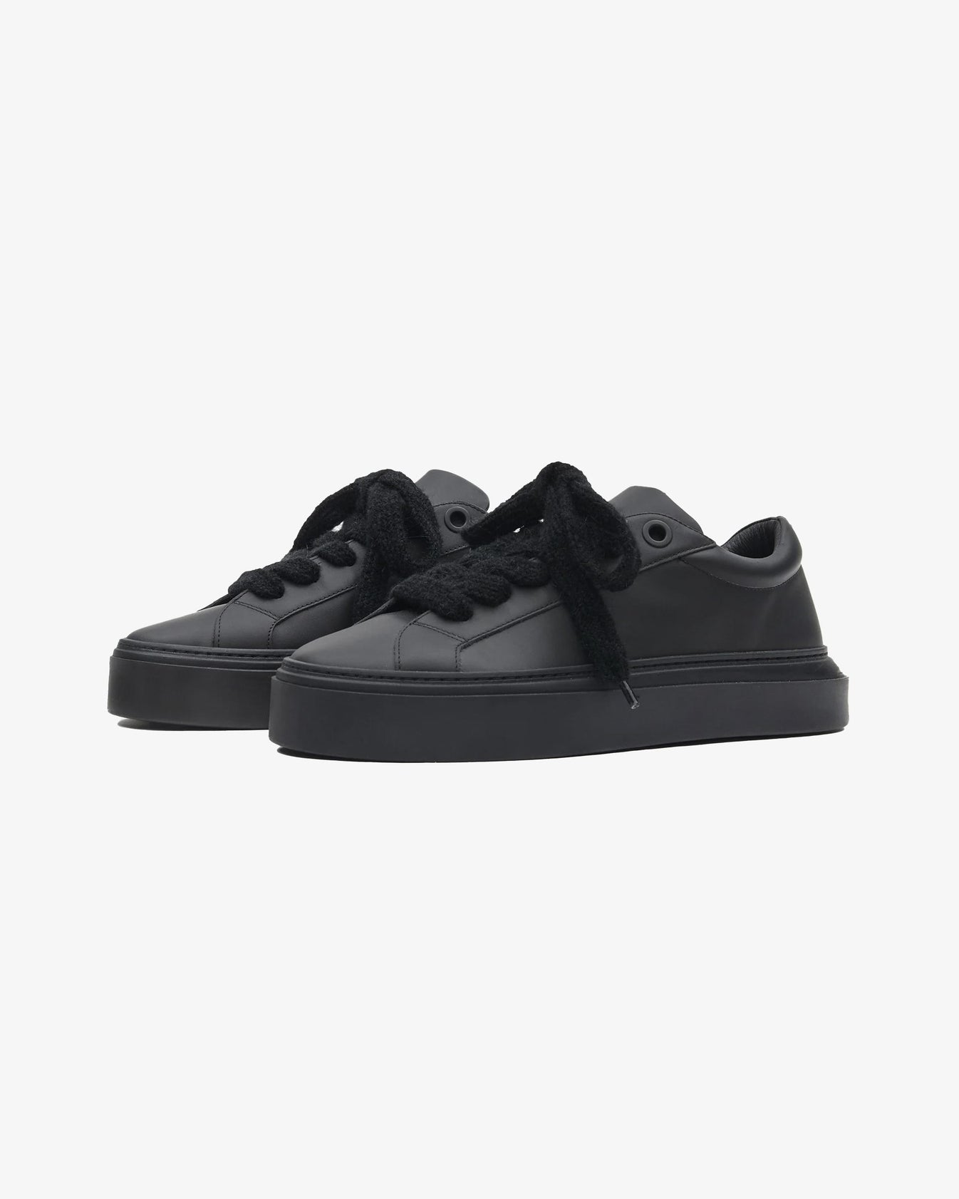 Cole Buxton Wilson Sneaker Mens Italian Leather Vintage Black