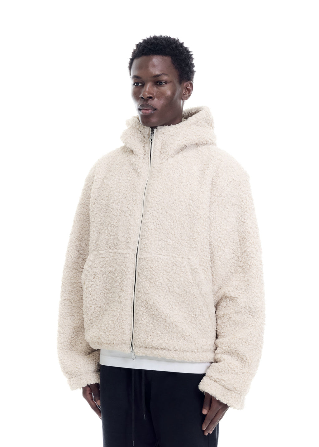 ZIP THROUGH HOODED FLEECE