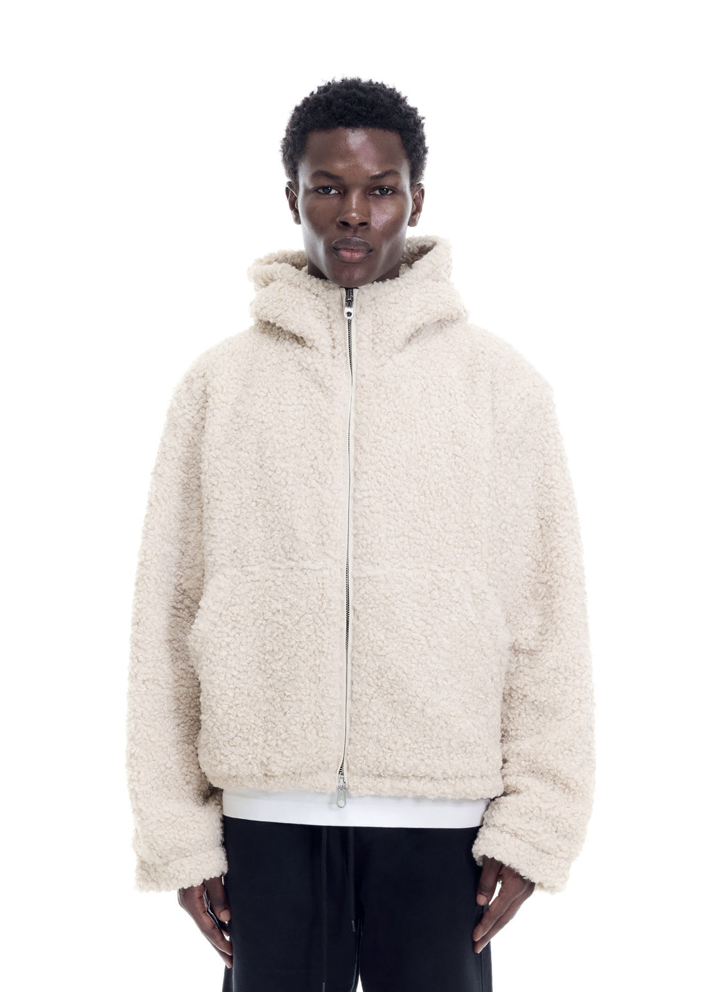 ZIP THROUGH HOODED FLEECE