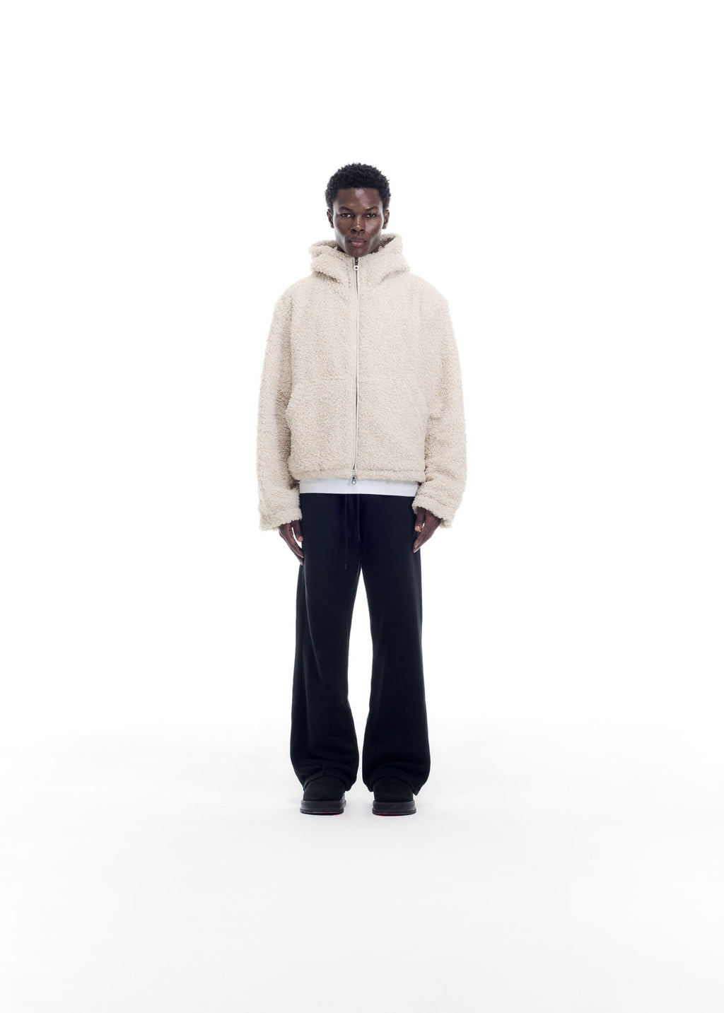 ZIP THROUGH HOODED FLEECE