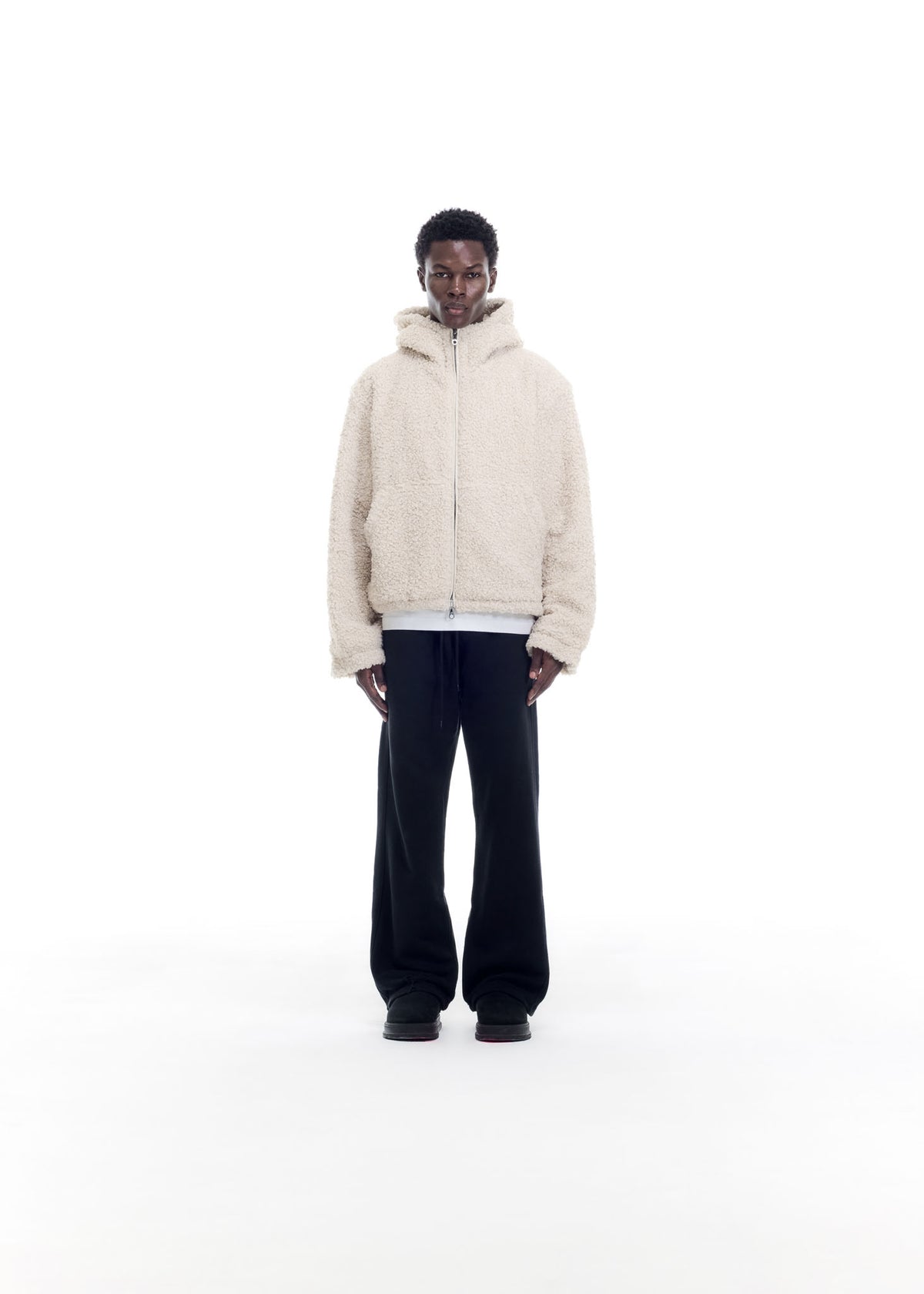 ZIP THROUGH HOODED FLEECE