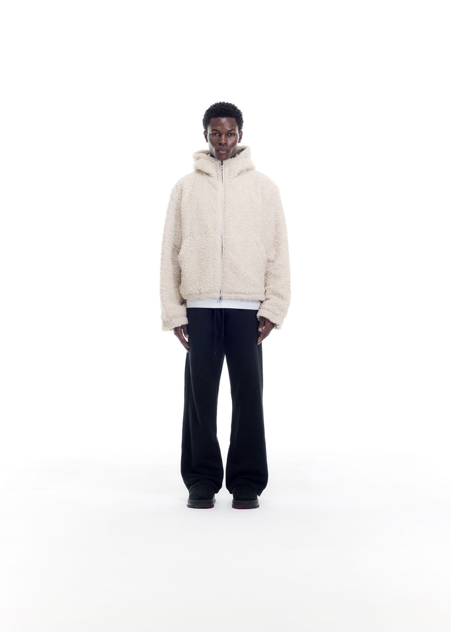 ZIP THROUGH HOODED FLEECE