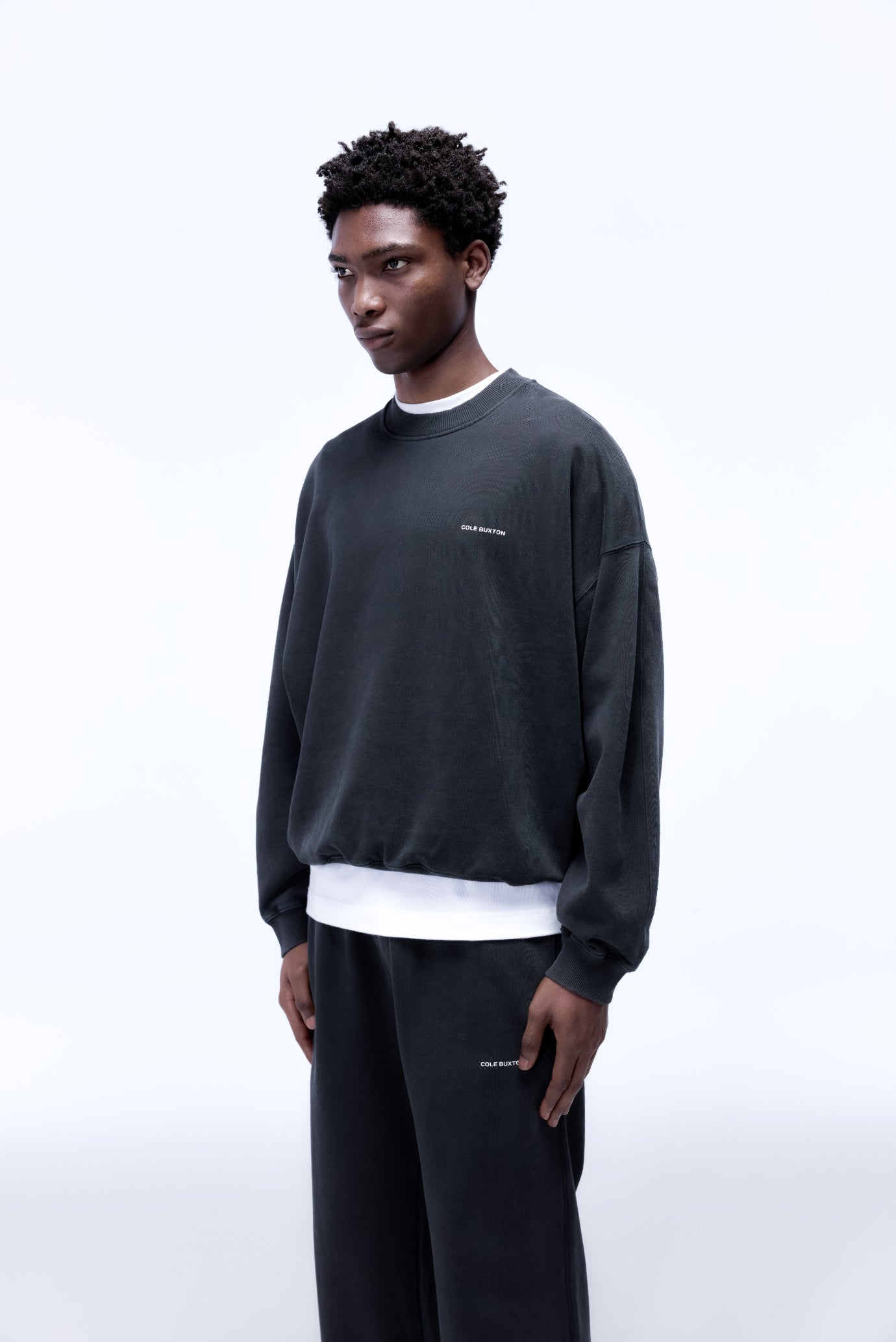 Cole Buxton | Mini Logo Sweatshirt | Mens | Vintage Black