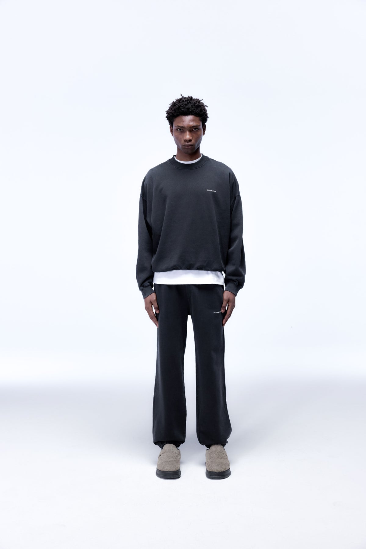 Cole Buxton | Mini Logo Sweatpants | Mens | Vintage Black