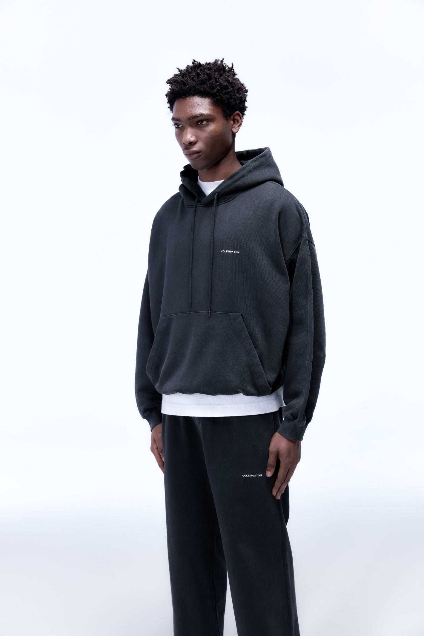 Cole Buxton | Mini Logo Hoodie | Mens | Vintage Black