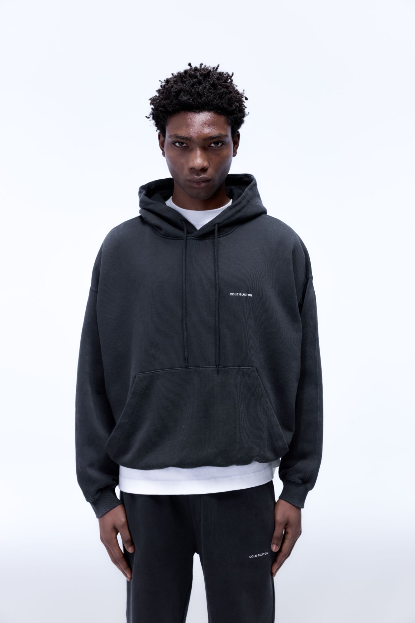 Cole Buxton | Mini Logo Hoodie | Mens | Vintage Black