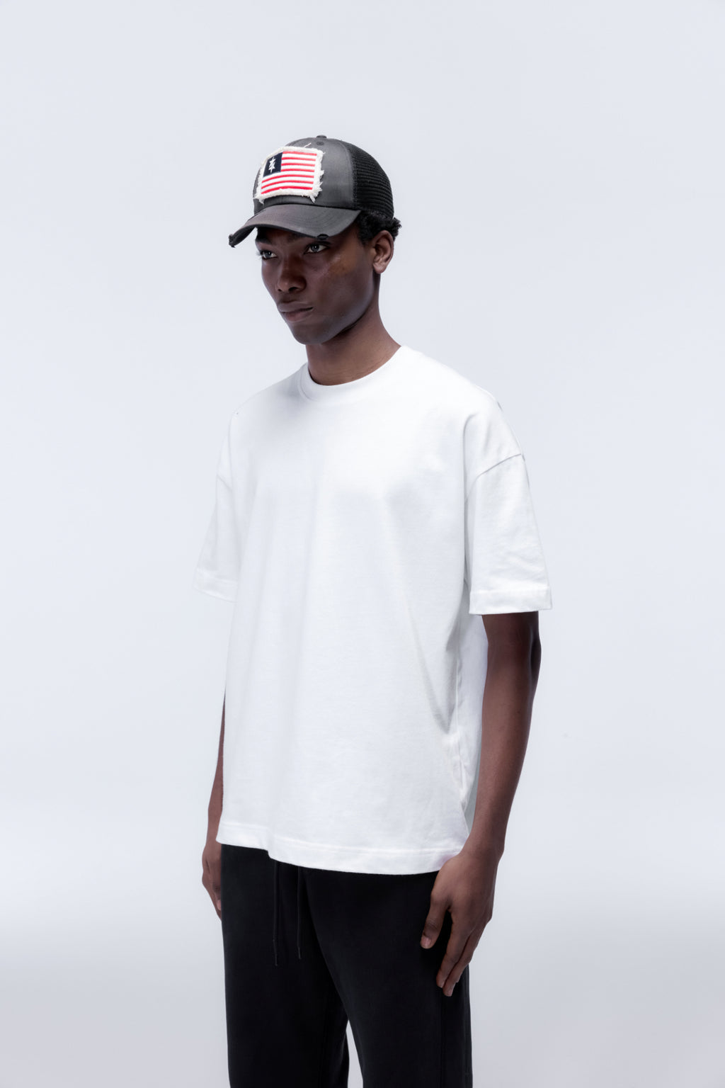 Cole Buxton | Double Star Flag Cap | Mens | Black