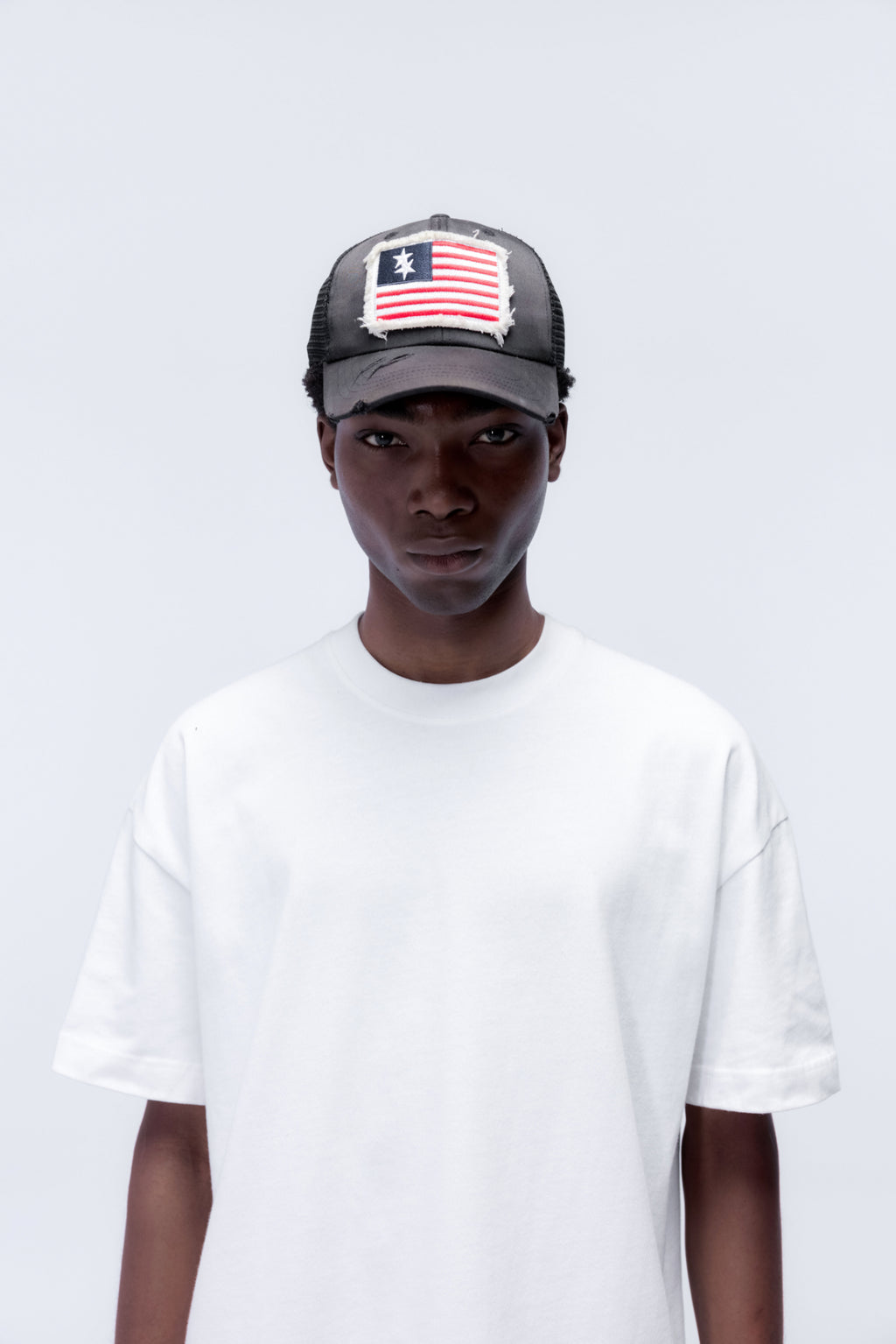 Cole Buxton | Double Star Flag Cap | Mens | Black