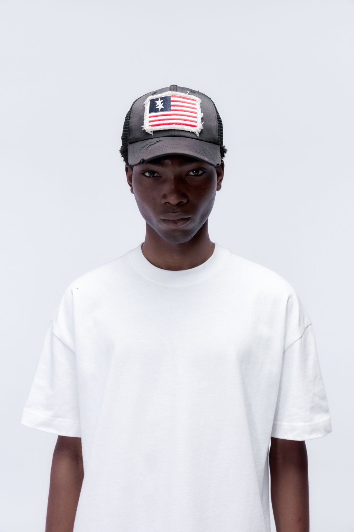 Cole Buxton | Double Star Flag Cap | Mens | Black