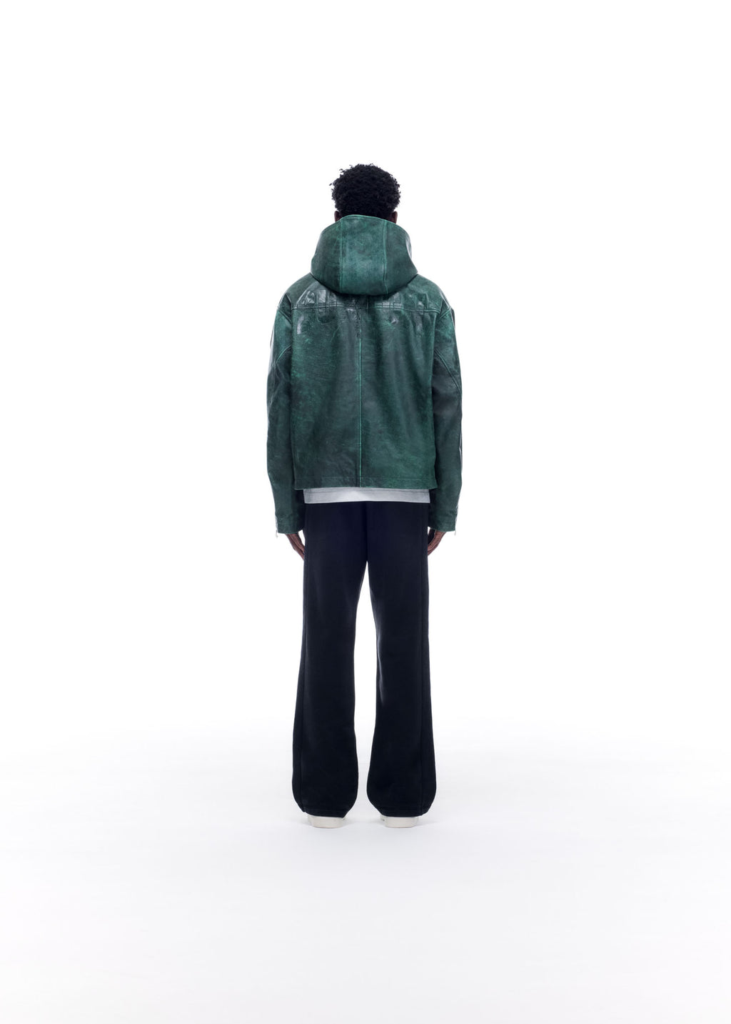 CB HOODED LEATHER JACKET