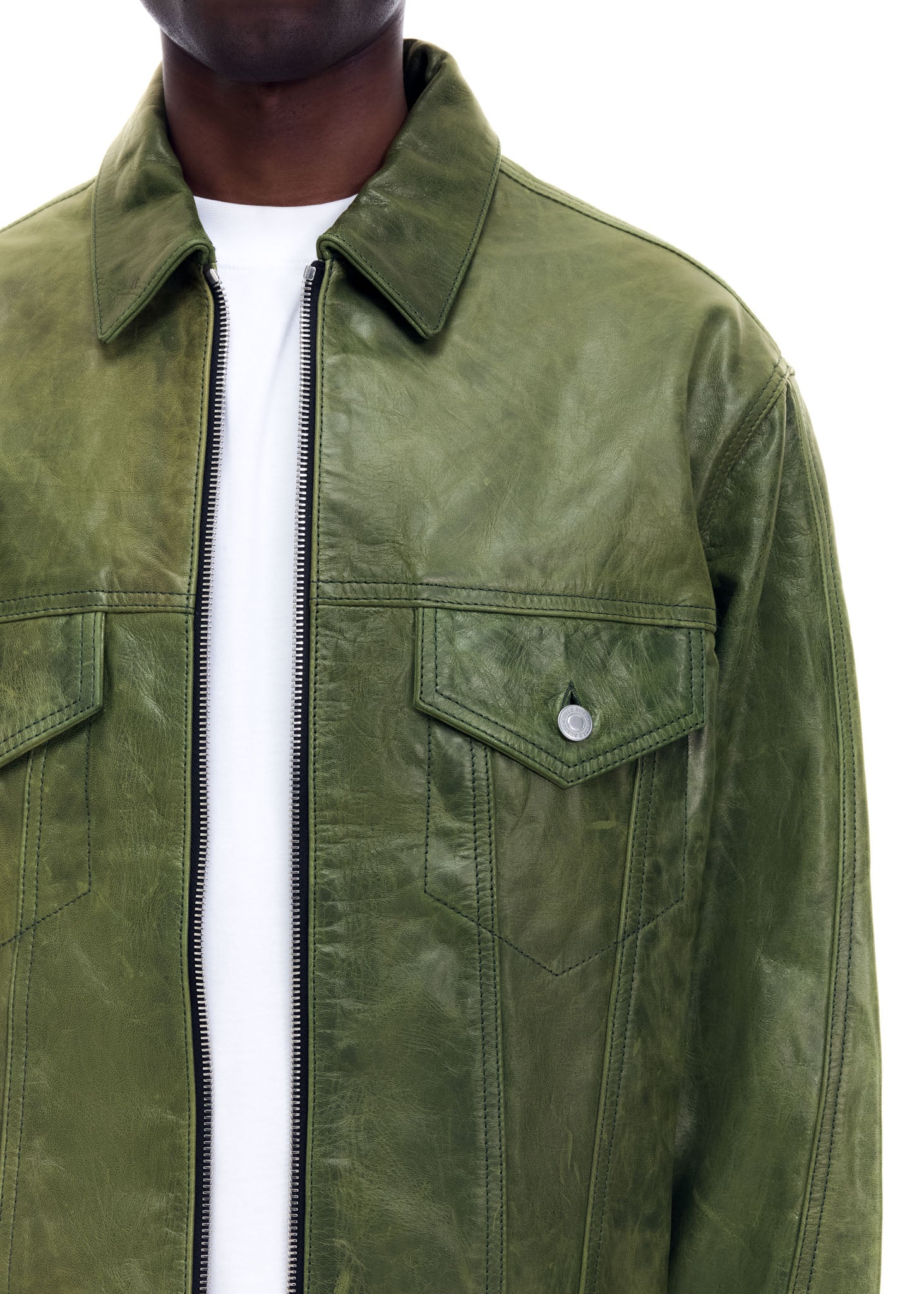 CB LEATHER TRUCKER