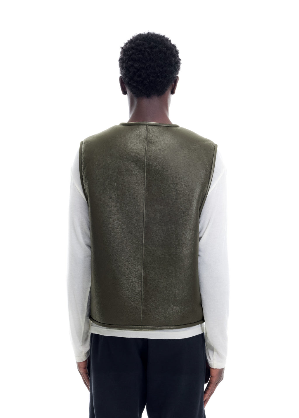 SHEARLING LEATHER VEST