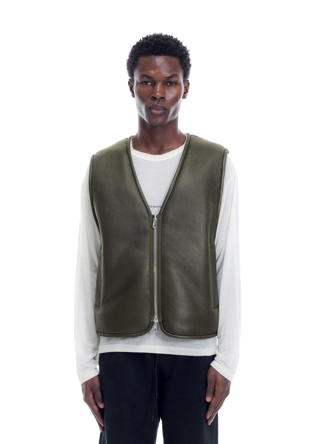 SHEARLING LEATHER VEST