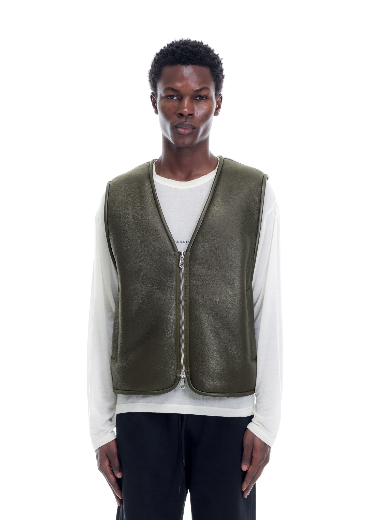 SHEARLING LEATHER VEST