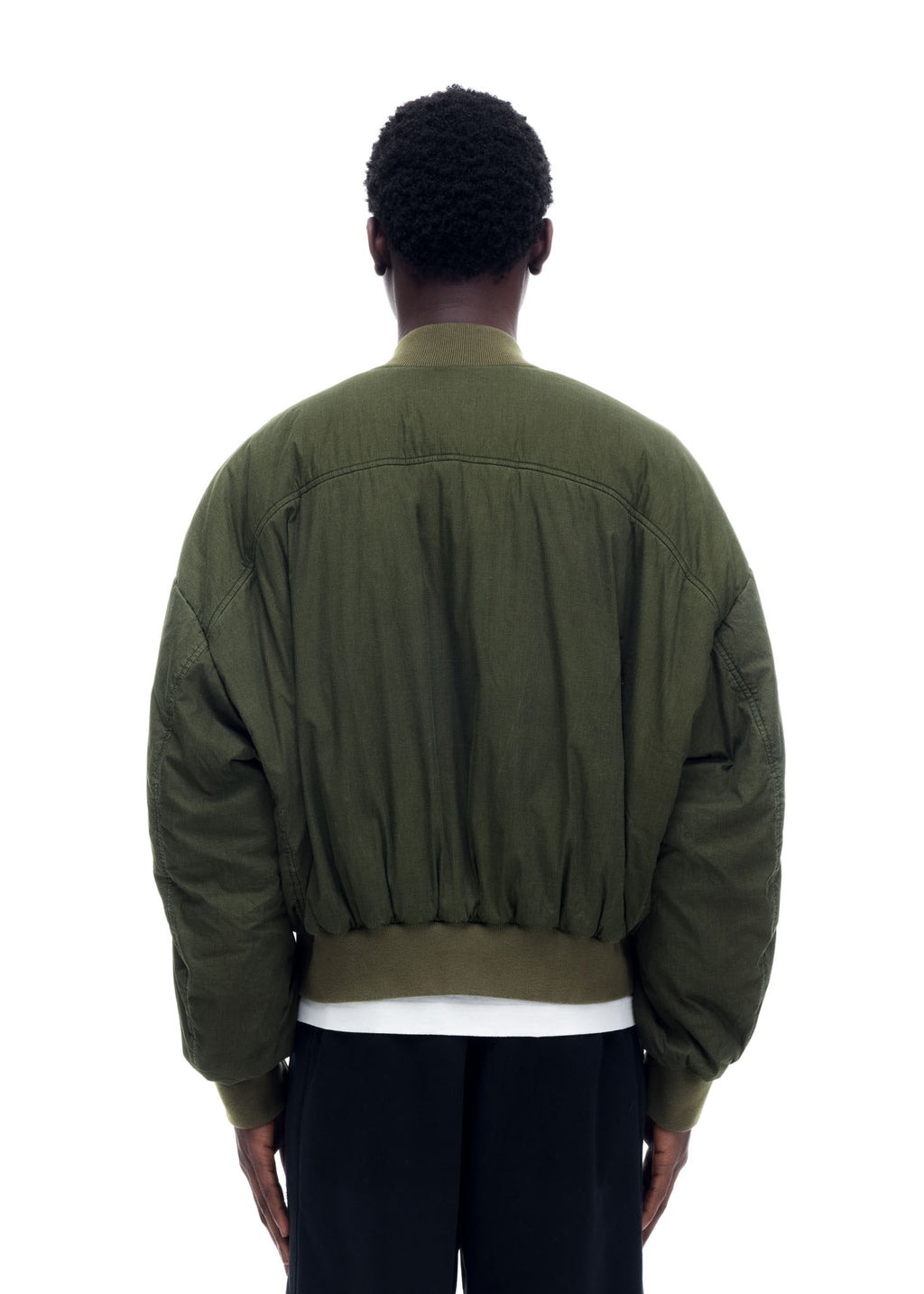 WASHED COTTON BOMBER JACKET