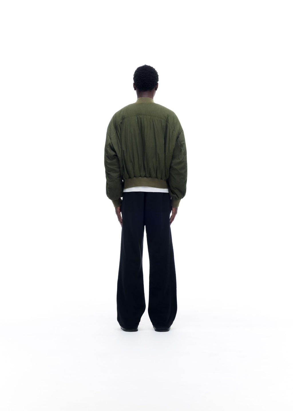 WASHED COTTON BOMBER JACKET