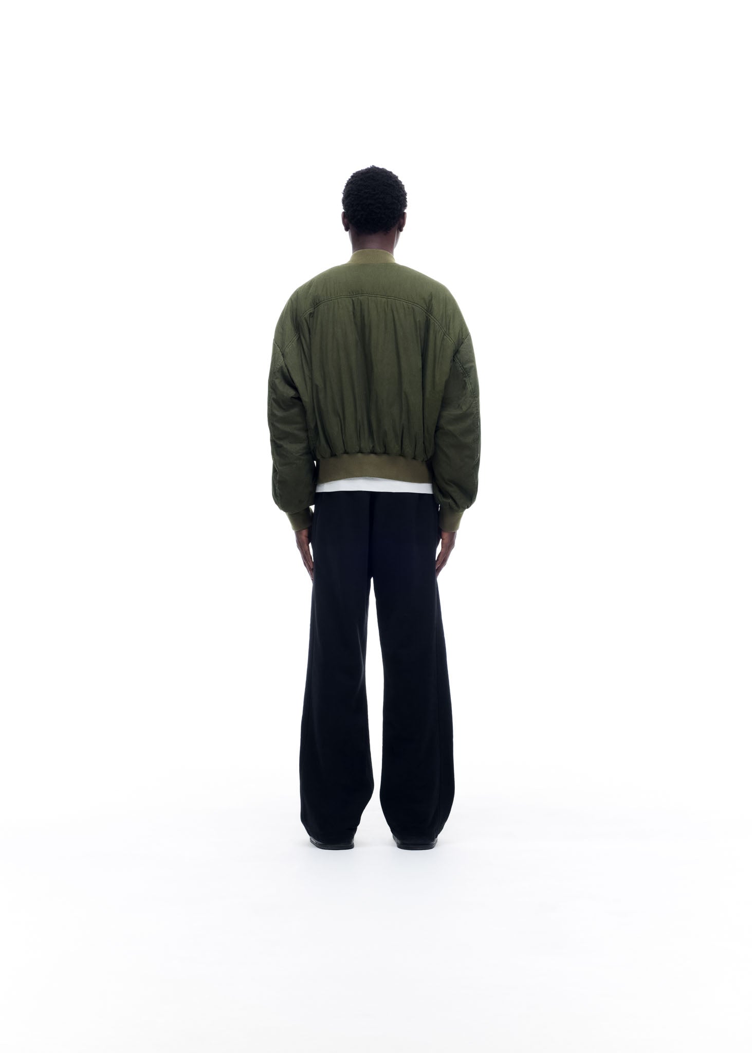 WASHED COTTON BOMBER JACKET