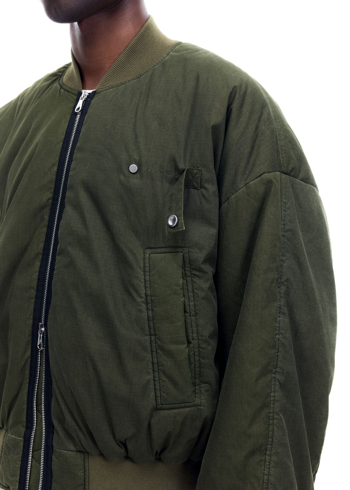 WASHED COTTON BOMBER JACKET