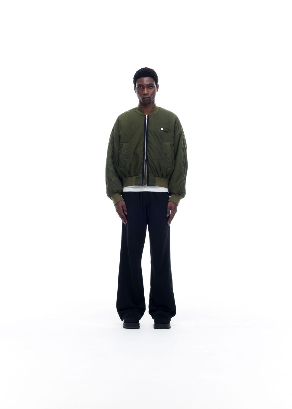 WASHED COTTON BOMBER JACKET