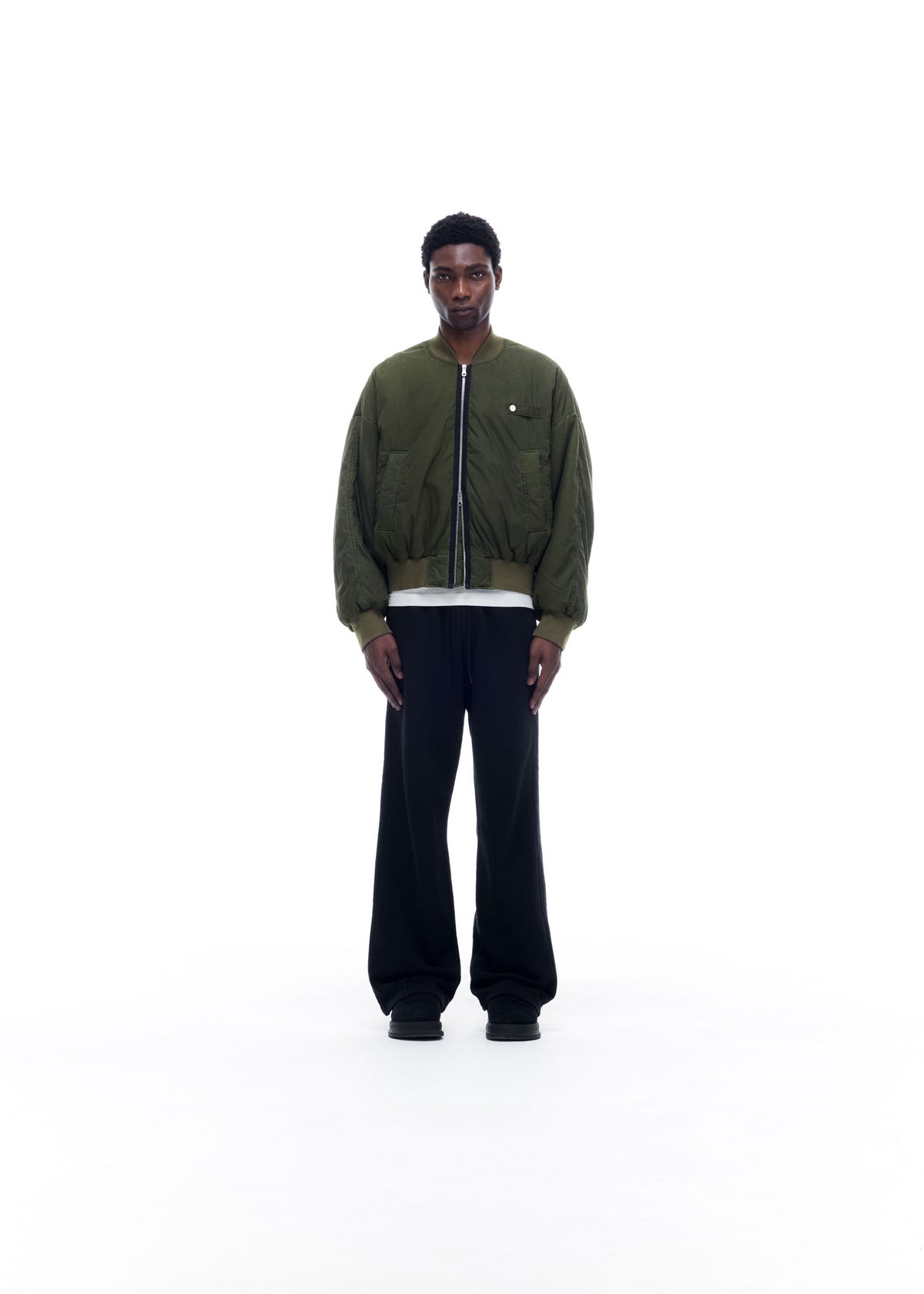 WASHED COTTON BOMBER JACKET