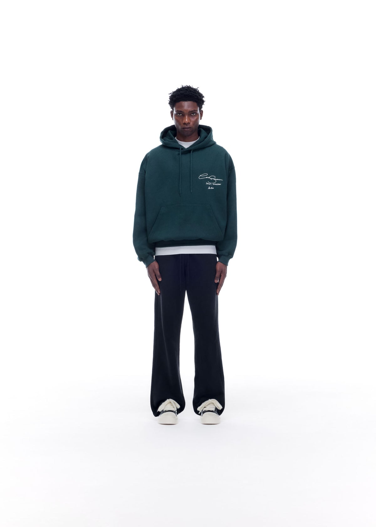 Cole Buxton | Signature Hoodie | Mens | Cotton | Forest Green